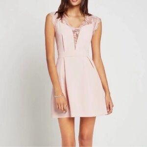 BCBGeneration Dusty Pink Lace Dress